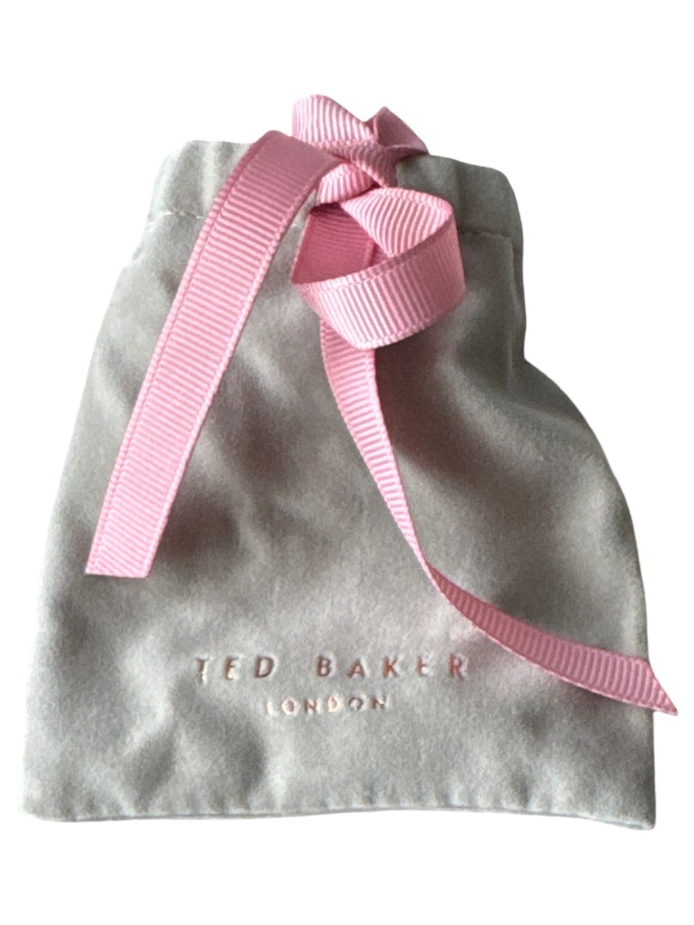 Ted Baker Silver Crystal Flower Stud Earrings.